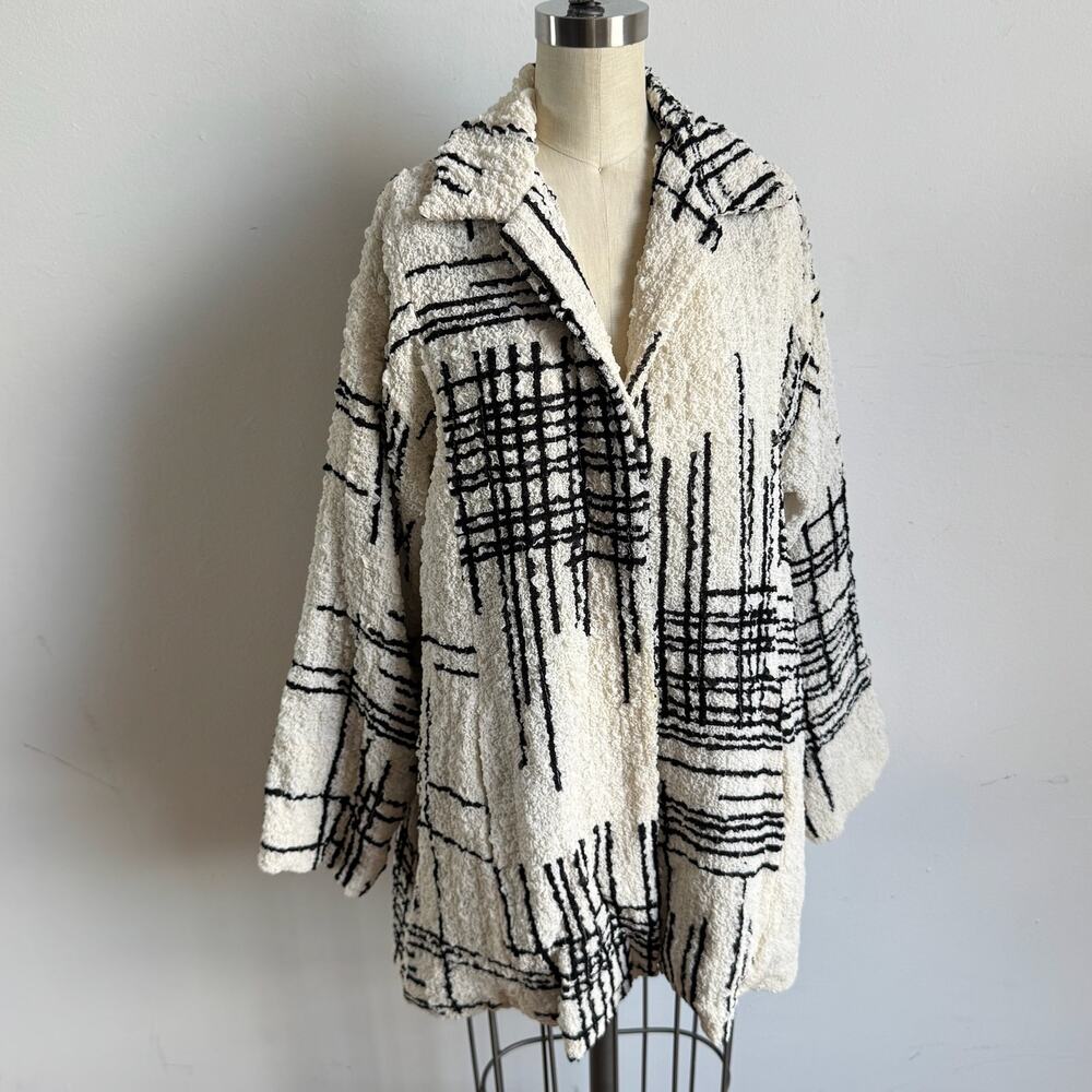 KISS OF THE WOLF Hand Painted Silk Crinkle Jacket